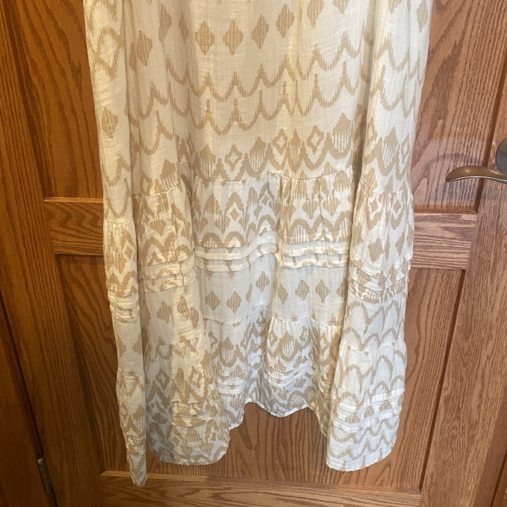 Sonoma White and Beige Flutter Sleeve Sundress NWT - Picture 3 of 6